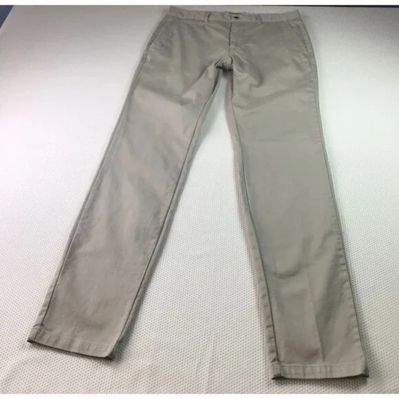 Perk Straight Slim Fit Stretch Chino Pants Men’s 32 X 34 Beige Tab Khaki - Picture 3 of 15